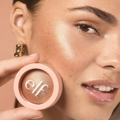 Halo Glow Silky Powder Highlighter - Warm Gold