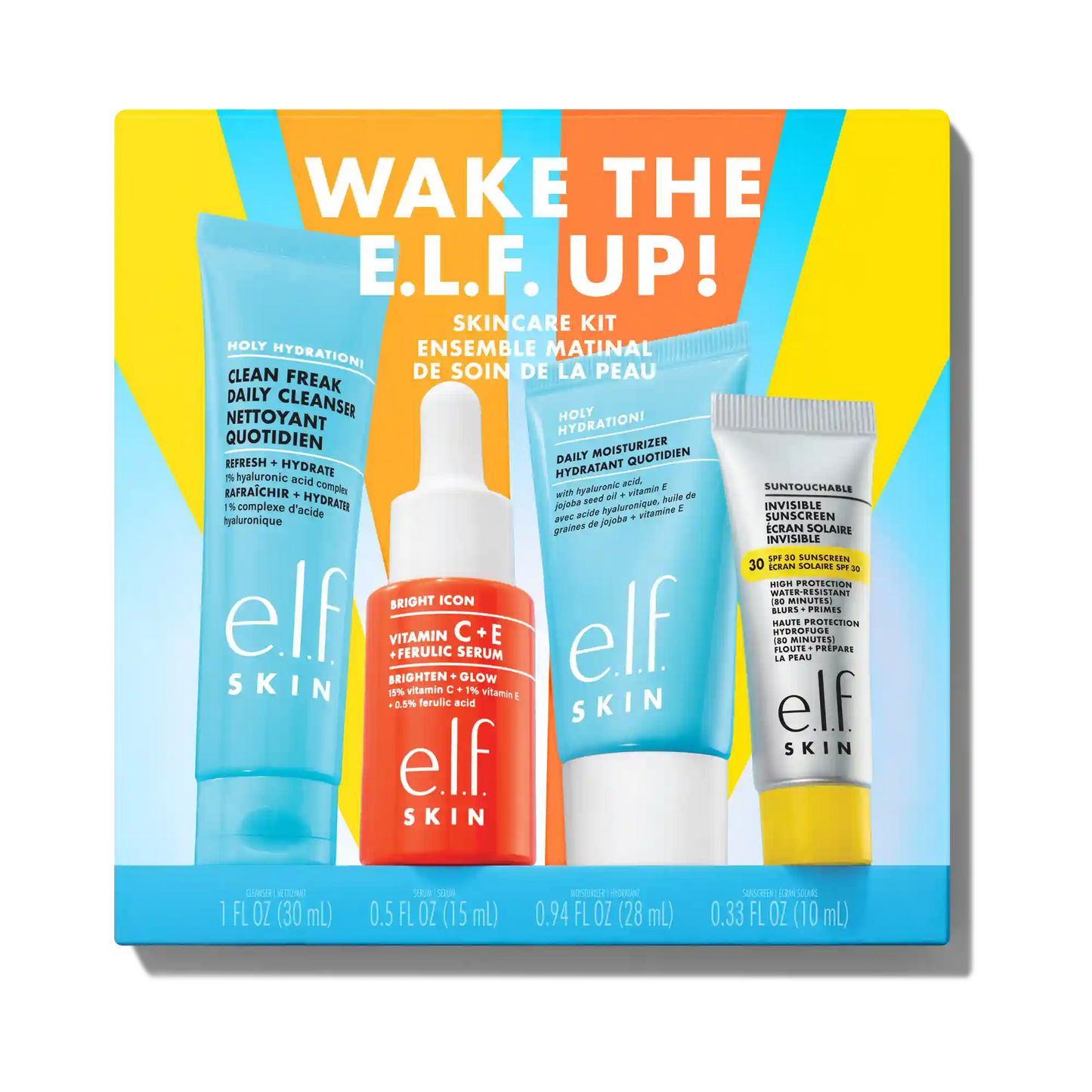 Wake the e.l.f. Up Skincare Kit