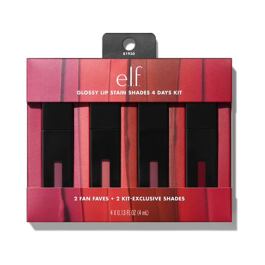Glossy Lip Stain Shades 4 Days Kit