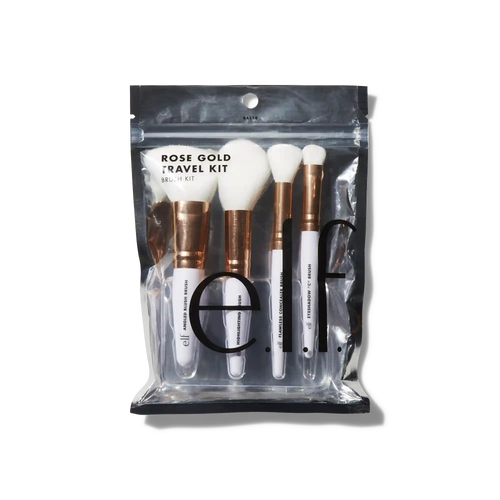 Rose Gold Travel Brush Kit