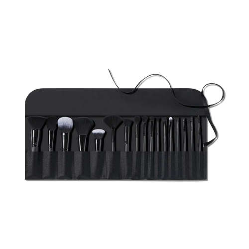 17-Piece Ultimate Makeup Brush Set & Travel Roll