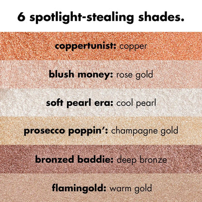 Halo Glow Silky Powder Highlighter - Warm Gold
