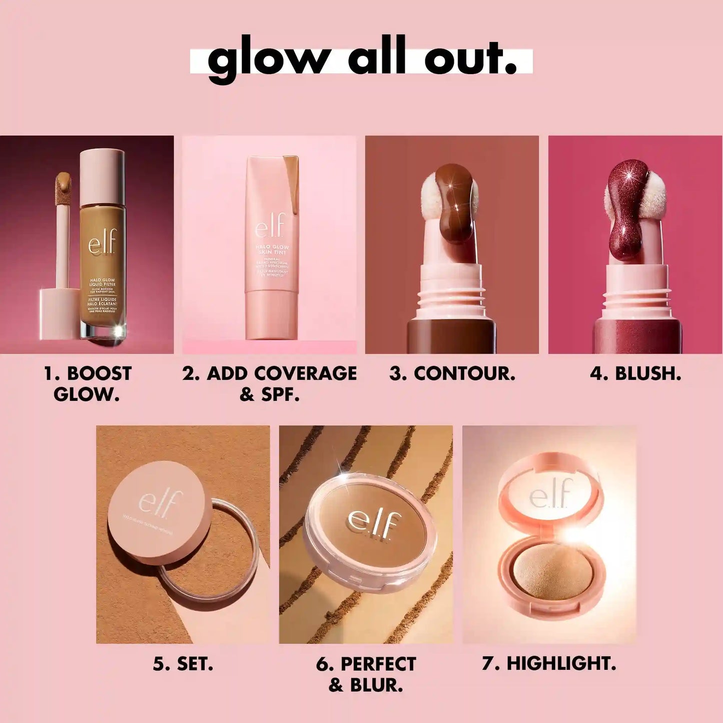 Halo Glow Silky Powder Highlighter - Warm Gold